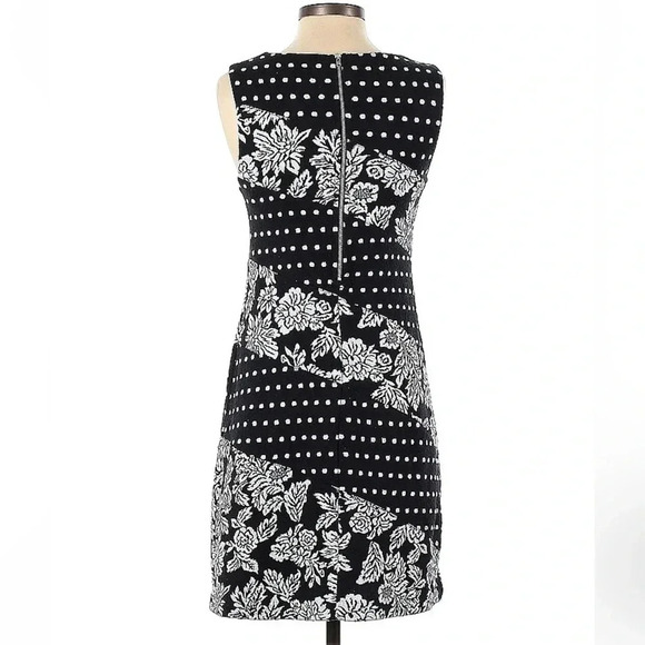 Anthropologie | Maeve Effemy Jacquard Shift Dress Size XS Floral Polka Dot - Picture 3 of 6